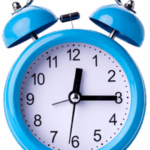 Blue Alarm Clock